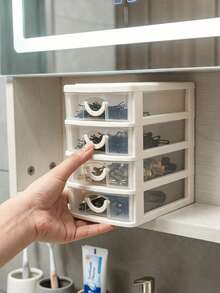 4-Layer Drawer Storage Box, Jewelry Box, Desktop Organizer, Suitable For Hair Accessories, Earrings And Other Small Items, Office Storage Box, Jewelry Storage Box, Drawer Makeup Organizer, Autumn Bedroom Decor, Drawer Storage Box, Desktop Organizer - Multicolor - View 5