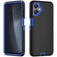 Durable Shockproof Protective Case For Phones - Black/Blue, Heavy-Duty Dual-LayercShock-Absorbing Protective Shell, With Port Dust-Proof And Scratch-Resistant, Compatible With IPhone Series, Unisex, Everyday Use - Black Blue - View 65