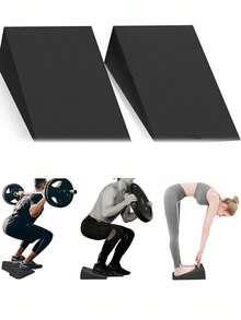 Squat Wedge Blocks Non-Slip Squat Ramp Slant Board For Men Women Lightweight Leg Stretcher Trikonasana Yoga Brick Inclined Footrests For Squat Training Calf Stretching Physical Relaxation Weightlifting Exercises Home Gym Equipment Fitness - Multicolor - View 2