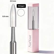 NotNoot Nail Drill Bit: 3/32" Tungsten Steel Alloy Cuticle Removal Drill Bit, Under Nail Cleaning Dead Skin Pre-Treatment - Silver - View 9