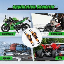 2pcs Orange Retractable Ratchet Tie Down Straps,Polyester Webbing With Steel Ratchet,Self Locking Auto Wind Quick Release,Adjustable Length Lightweight,Suitable For Truck Trailer Motorcycle Cargo Securing,Anti-Rust Coating Durable All-Weather Use - Telescopic Ratchet Strap - View 9