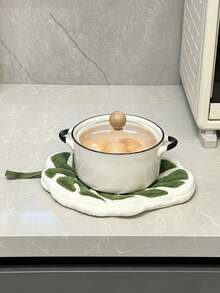 1件/2件 綠色龜背葉掛式手巾，創意加厚吸水清潔布，珊瑚絨，適用於浴室、廚房、居家使用 - 彩色 - 查看 5