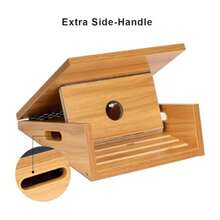 StrongTek Wooden Slant Board, Adjustable Incline, Side Handles, Non-Slip Standard And XL Sizes, Full Or Partial Non-Slip Surfaces, Side Carry Handle, Calf And Ankle Stretching, Squats And Rehab - Fullcoverage - View 6