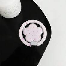 1 Buah Dudukan Ponsel Magnetik MagSafe Motif Bunga Tulip Pita Segar, Dapat Dilipat, Penyangga Adsorpsi, Casing Ponsel Magnetik Universal - MultiWarna - View 4