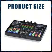 Papan Suara Podcast - Papan Mixer DJ Musik XLR 48V, Dj20 | Daya Phantom 48V, Port XLR untuk Mikrofon, Antarmuka Audio Instrumen, Bluetooth, untuk Streaming , Laptop, Komputer - DJ20 Podcast Mixer - View 10