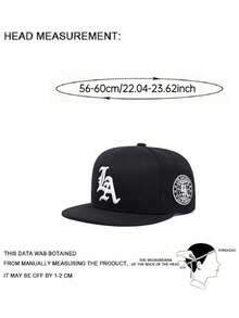 2026 New Fashion Baseball Cap LA Side Embroidery Hip Hop Hat Outdoor Sun Protection Hat Skateboard Hat Daily Commute Decorative Hat Unisex Flat Brim Cap - Side Earth - View 8