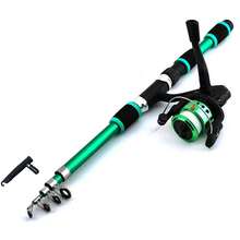 Complete Fishing Rod Set, Includes Telescopic Fishing Rod, Spinning Reel, Bait, Fishing Hooks, Travel Fishing Rod Set (Random Color) - Combination - View 14