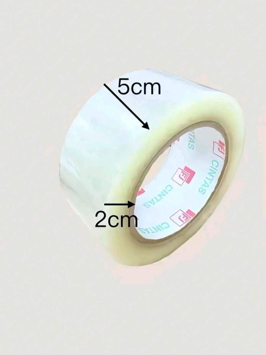 Paquete de 3 Cintas Transparentes Resistente 150 metros en cada cinta para Uso Diario o Industrial - Ver 1