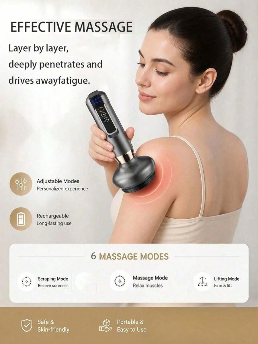AXH Mesin Pijat, Alat Pijat Punggung Isi Ulang, Cocok Untuk Pria, Wanita, Lansia, dan Penggunaan di Salon Kecantikan