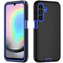 Durable Shockproof Protective Case For Phones - Black/Blue, Heavy-Duty Dual-LayercShock-Absorbing Protective Shell, With Port Dust-Proof And Scratch-Resistant, Compatible With IPhone Series, Unisex, Everyday Use - Black Blue - View 29