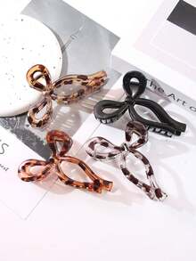 4pcs Niche High-End Ribbon Bow Hair Claw Clips, Personalized Back-Of-Head Bathing Updo Hair Clips, Large Hair Claw For Thick Hair, Hot Girl Half-Up Ponytail Seamless Fixing Hair Clips, Versatile Hair Accessories For Outings, Sports, Shopping, Parties, Camping, Performances, Afternoon Tea, Valentine's Day, Halloween, Carnival, Birthday Ideal Gift - Multicolor - View 19