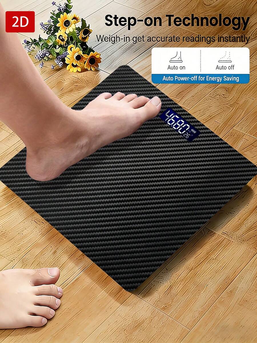 Timbangan Kamar Mandi Digital - Timbangan Berat Badan Tugas Berat, Kapasitas Maksimum 396lbs/180kg, Tampilan KG/LB, Dengan Layar, Cocok Untuk Penggunaan di Kamar Mandi