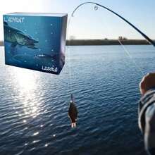 1pc Fishing Halloween, Christmas Holiday Calendar - Halloween And Christmas Gifts For Fishing Enthusiasts, Includes Fishing Lures And Accessories, Suitable For Men, Boyfriend, Brother, Random Style - Blue - View 8