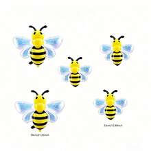 5pcs Colorful Bee Shaped Aluminum Foil Balloon Set, Theme Party Atmosphere Decoration Balloons - 多色 - 查看 6