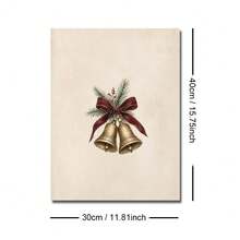 1/6pcs Set Framed/Unframed Pink Bow Wreath Tree Bells Ornament Nutcracker Snowflake Christmas Canvas Poster Cozy Winter Xmas Holiday Nursery Wall Art Print Minimalist Girl Room Festival Decor Painting For Dorm,Kids Room,Bedroom,Modern Home Decoration - B - View 21
