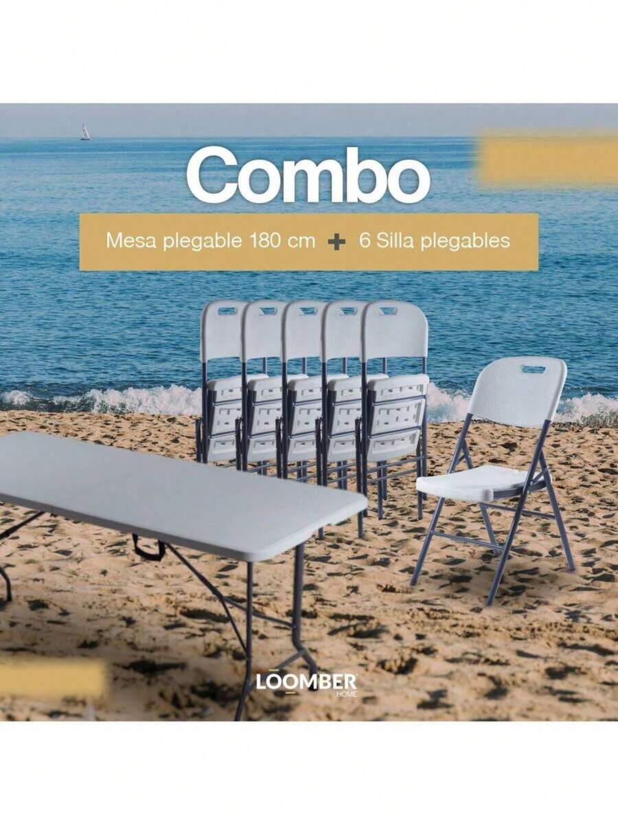Folding Tables & Chairs - White - View 1