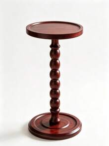 1pc Round Side Table, Sofa Side Table, Coffee Table, Storage Rack, Indoor Plant Stand, Classic Small Living Room Side Table, Wooden Corner Side Table, Suitable For Living Room Or Bedroom, Modern Furniture, Fashionable And Minimalist - Multicolor - View 12