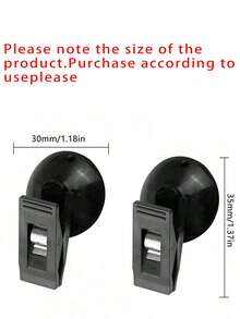 4pcs Car Suction Cup Clips - Strong Adhesive Car Window And Windshield Holder, Suitable For Sun Visor, Receipts - Durable Plastic No Residue Removable Holder (Black), Car Clips - Multi-functional Suction Cup - View 11