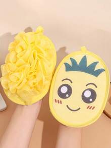 1 Pc Baby Bath Sponge, 2-In-1 Exfoliating Bath Flower And Bath Cloth, Non-Slip Baby Bath Set - Multicolor - View 10