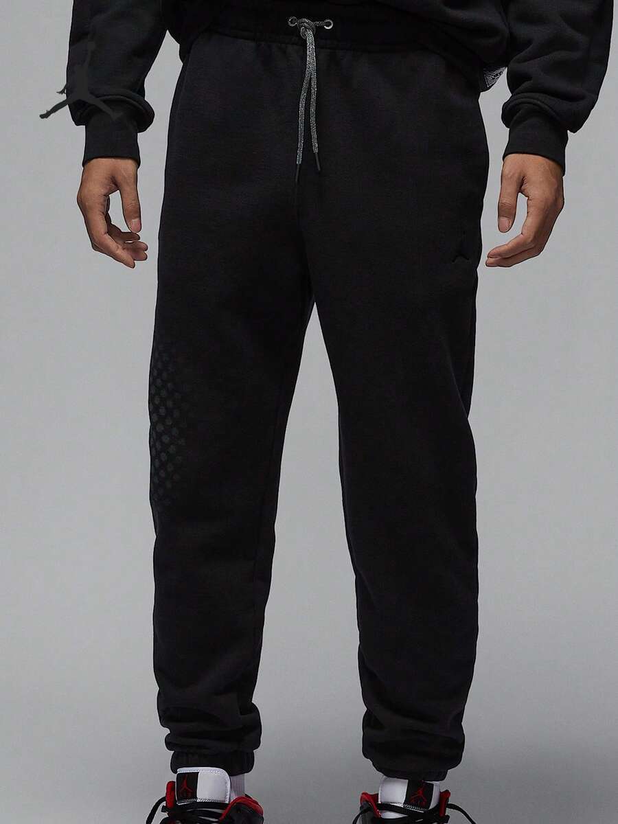 Celana Jogger Basket Rajut Pria Nike/Jordan Asli HQ8828-010 - HQ8828-010 - View 1