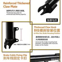 26/27.5 Mountain Bike Double Shoulder Fork, Oil Spring Suspension, 28.6mm X 220mm Steerer, 130mm Travel, 34mm Leg, QR 100mm - 27.5 Inches (YELLOW) - View 8