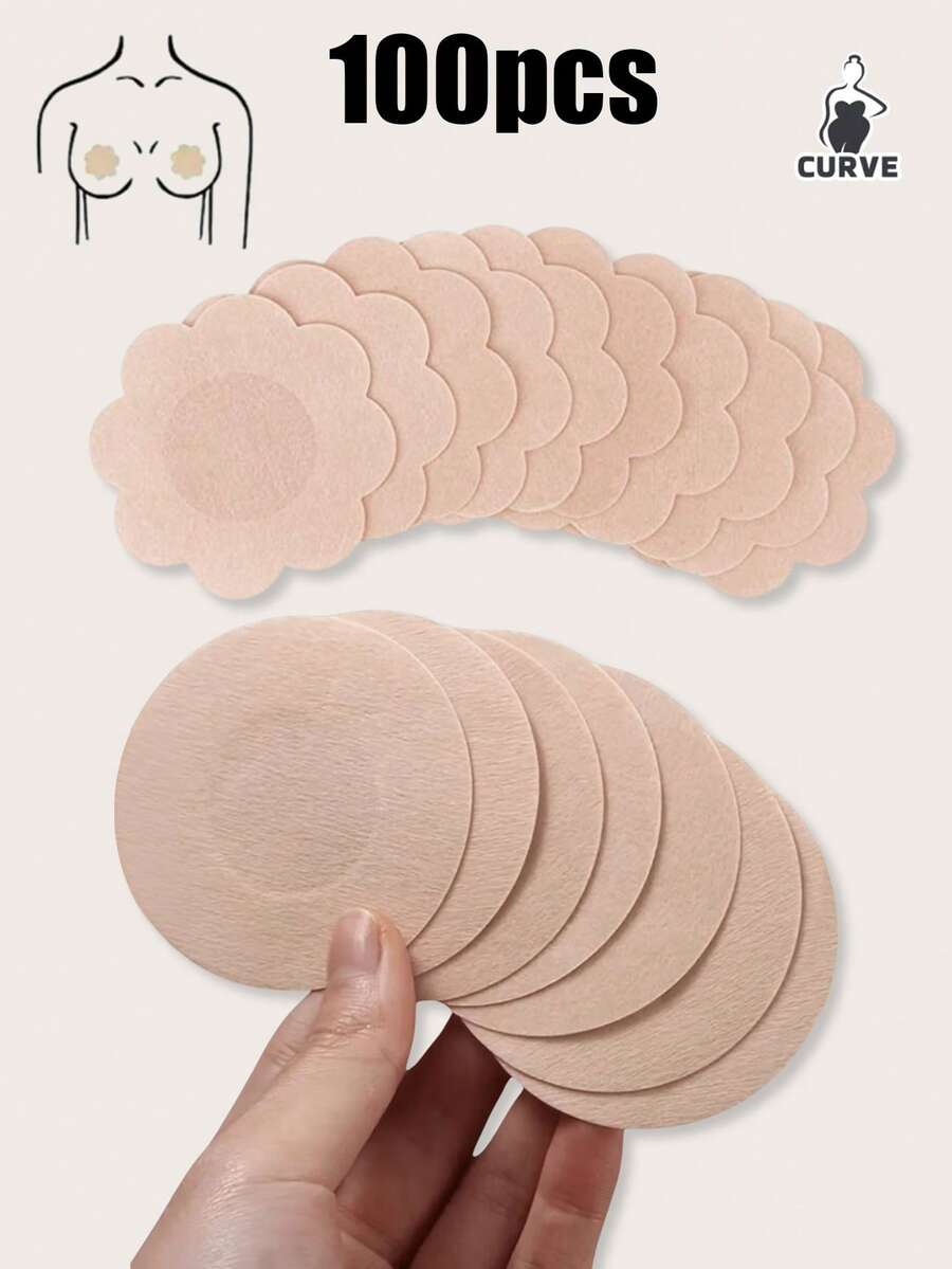 50/100PCS Invisible Nipple Tape Disposable Nipple Pad Tapes Nipple Cover Non-Woven Nipple Sticker Chest Stickers