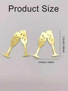 100/200 Pcs Gold Paper Champagne Glass Shaped Confetti, Luxury Birthday Wedding Festival Decoration Confetti, Table Sprinkle Decoration Material, Suitable For Birthday Party Decorations And Celebrations, Wedding Scene Confetti Toss - Champagne - View 3