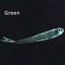Split Tail Small Colorful Fish Soft Lure 75mm 6.5g Realistic Soft Bait Fishing Lure With Hook And Packaging Lead Fish Fishing Accessory - Multicolor - View 2