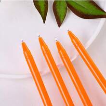 3/5/10Pcs Fun Halloween-Themed Pumpkin-Face Gel Pen,Cartoon Style Student Stationery & Writing Instrument,Office Signing Pen,Children's School Supply - Multicolor - View 5