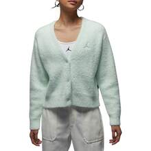 Nike Authentic JORDAN Women's Short V-Neck Knit Warm Fleece Cardigan HQ6075-394 - HQ6075-394 - View 7