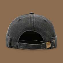 1pc Women's Brimless Sailor Hat, Vintage Rimless Felt Baseball Cap, Unisex Breathable Adjustable Hip Hop Hat For Spring/Autumn Outdoor Sports - Solid Color Brimless Hip-hop Cap - View 2