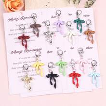 14pcs Fashionable Elegant Bow Keyring Set With Encouragement Theme Pocket Hug Cards, Pocket Hug Gift Pack. Ideal Small Gifts For Breast Cancer Awareness Month. Suitable For Women's Awareness Gifts, Hope Ribbon Decoration, Friendship Gifts, Christmas Gifts, Encouragement Small Gifts, October Pink Theme Decoration. For Your Female Friends Who Need Support And Affirmation. - Multicolor - View 13