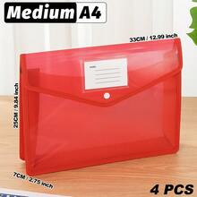 A4/B5/FC Back-To-School Must-Have | Transparent Snap-Button Expanding File Bag,Multi-Color Durable PP Accordion Pocket,Lightweight Waterproof Organizer For Students&Office,Cute Stationery Storage For Campus,Daily Commute, Study Group,Travel - Landscape - View 59