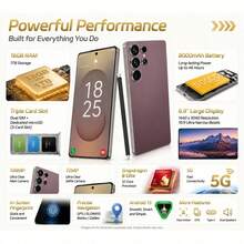 S26 Ultra Smartphone Unlocked, Android 15, 5G Dual SIM, 6.9" Display, 16GB RAM + 1TB Storage, GPS Navigation, Fingerprint Unlock - Blau - Übersicht 9