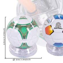 1 buah Rautan Pensil Manual Bentuk Bola Sepak Lucu dengan Tutup, Desain 3 Lubang Cocok untuk Berbagai Ukuran Pensil, Warna Acak, Rautan Pensil Non-Listrik, Ringkas dan Portabel, Alat Tulis Penting untuk Kelas, Kantor dan Rumah, Hadiah Ulang Tahun dan Kembali ke Sekolah yang Sempurna, Buatan China - Beragam warna dan gaya acak - View 2