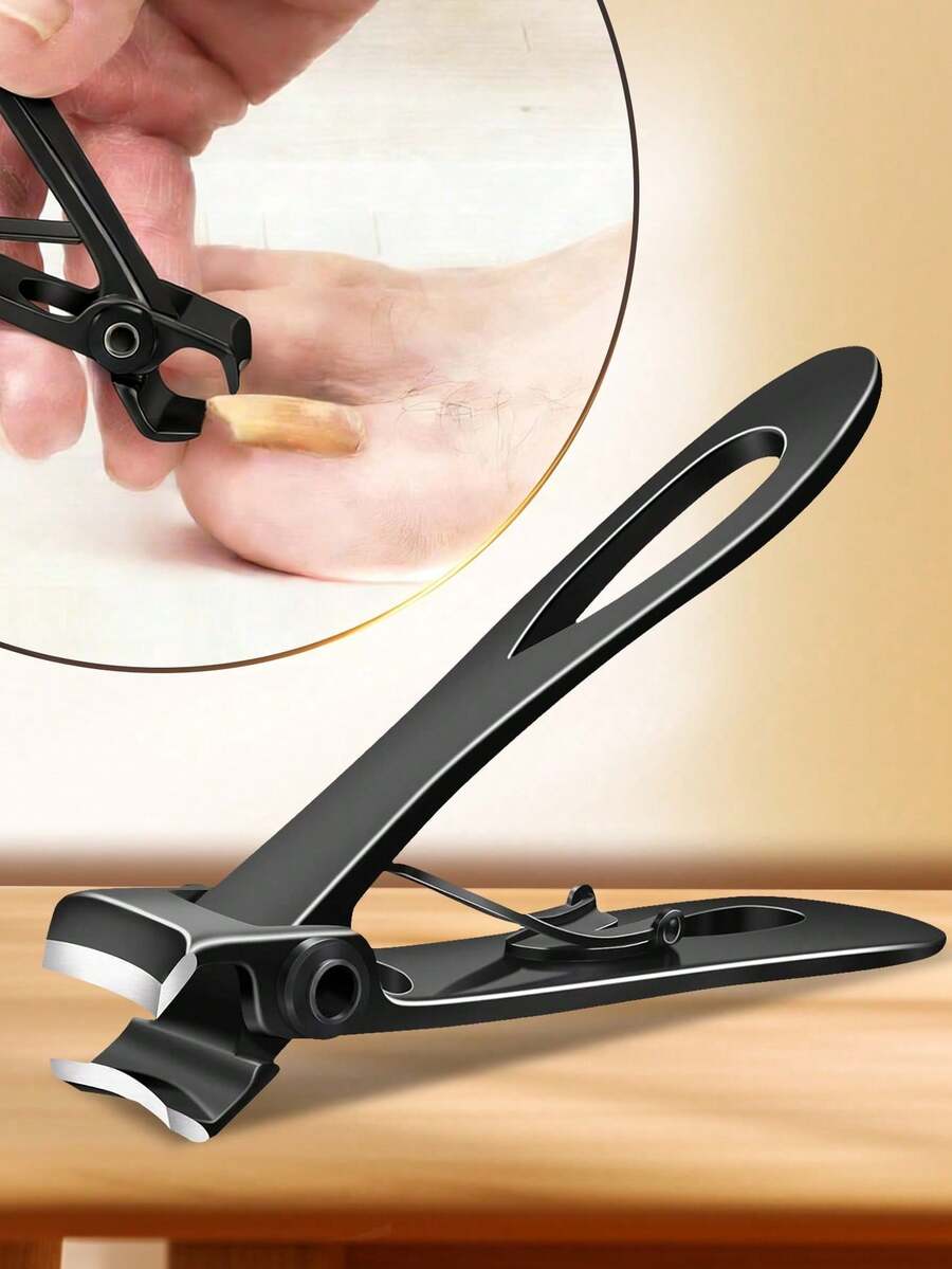 1/2/4pcs Straight Edge Stainless Steel Nail Clippers, Suitable For Thick Nails, Can Be Used For Trimming Ingrown Nails - Multicolor - View 1