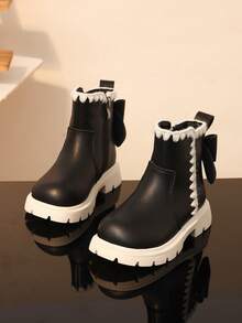 Children's Boots New Style Single Lining Anti-Slip Casual Boots - Black - View 2