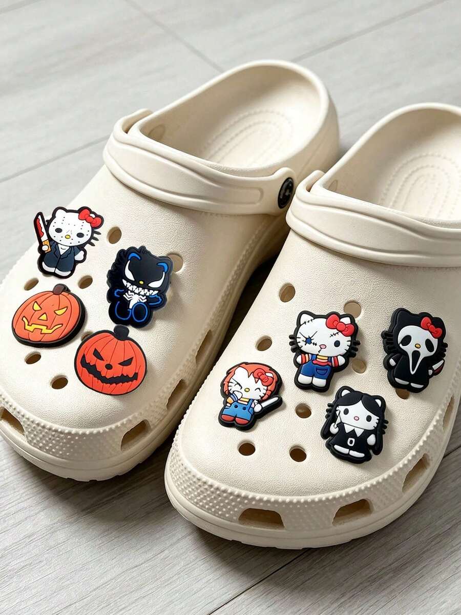 PVC Cartoon Character Stitch Halloween/Halloween Decoration Shoe Charms Gothic Style Wholesale - Multicolor - View 1
