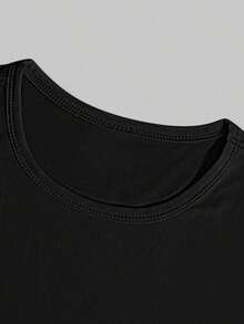 Women's Bark For Me Wolf Pattern Short Tank Top,Y2K Street Style Gothic Fashion Aesthetic Sleeveless Shirt,Streetwear Letter Print Crop Top Black Top - 黑色6 - 查看 3