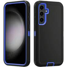 Durable Shockproof Protective Case For Phones - Black/Blue, Heavy-Duty Dual-LayercShock-Absorbing Protective Shell, With Port Dust-Proof And Scratch-Resistant, Compatible With IPhone Series, Unisex, Everyday Use - Black Blue - View 31