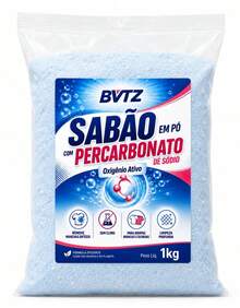 Sabão Com Percarbonato De Sodio Tira Mancha Clareia Roupas Brancas - Em pó - Visão 1