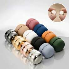 2/8/12pcs Magnetic Headscarf Pins, Classic Round Glossy And Matte Scarf Clips, Multi-Functional Magnetic Clothing Fasteners, Pin-Free Scarf Clips, Suitable For Women's Dresses, Shawls, Scarves And Other Accessories - Multicolor - View 2