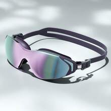 Unisex Anti-Fog Wide View Swimming Goggles For Adults, Silver - Multicolor - View 10