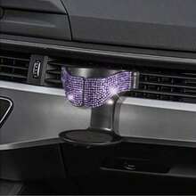 1pc Car Cup Holder, Rhinestone Crystal Car Air Vent Cup Holder, Beverage Cup Holder, Air Vent Ashtray Holder, Storage Rack - Rhinestone Cup Holder - View 4