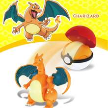 pokemon 兒童可變形寶可夢噴火龍怪獸球互動玩具，可變形口袋妖怪動作公仔，兒童動漫收藏模型，適合男孩女孩的節日生日禮物 - -Charizard - 查看 5
