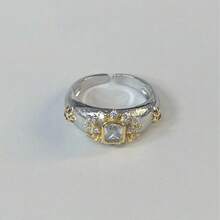 1pc Vintage Brushed Finish Ring - Bronze - View 11