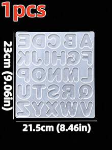 DIY Jewelry Making Silicone Letter Molds, 26 English Alphabet Epoxy Resin Molds, Suitable For DIY Keychains, Pendants, Earrings, Jewelry, Home Decor - Multicolor - View 9