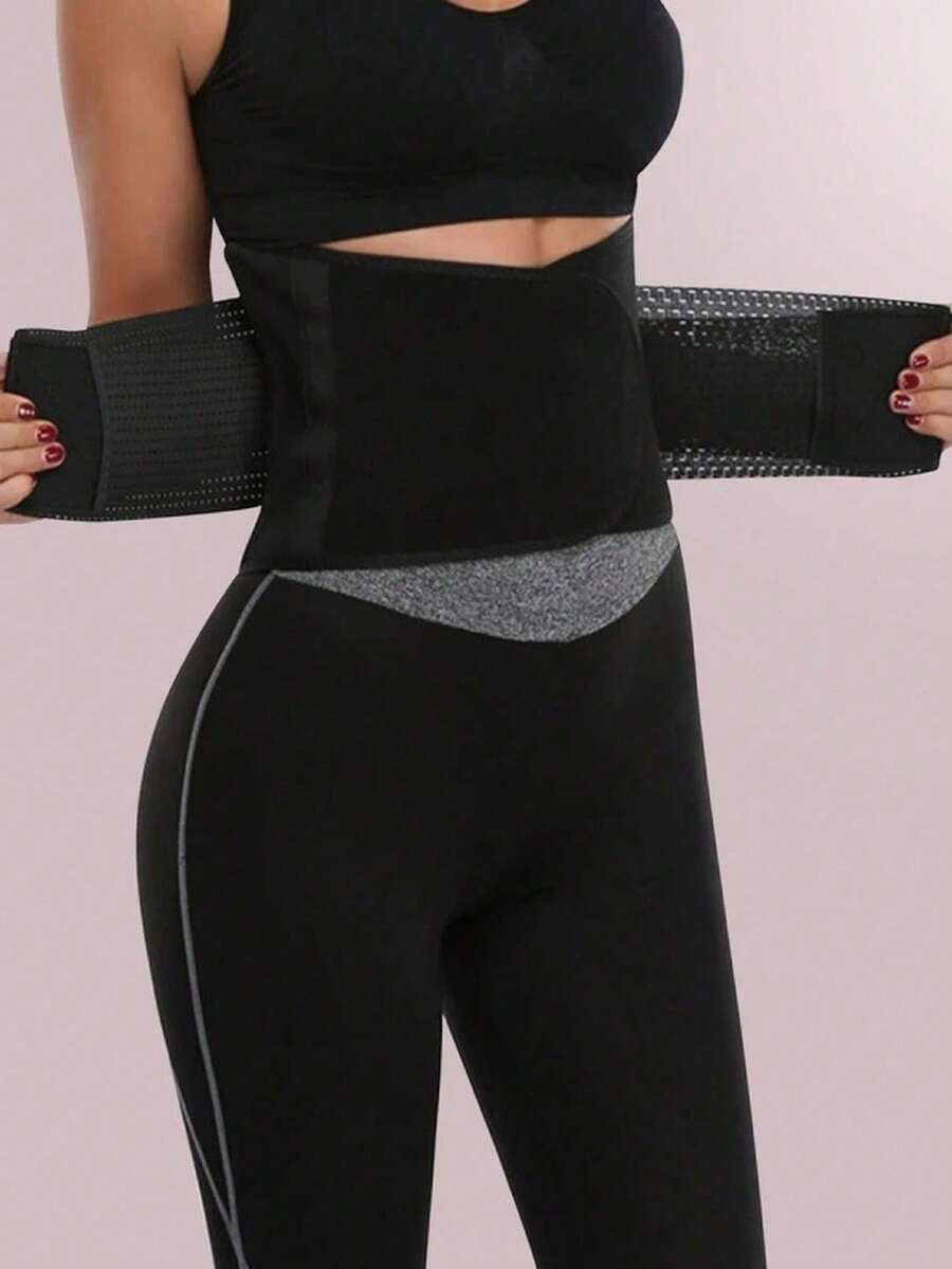 Sweat-Inducing Waist Trimmer For Fitness, Yoga, Running, Neoprene Waist Cincher, Body Shaping Waist Support, Enhanced Abdominal Compression Belt - Multicolor - View 1