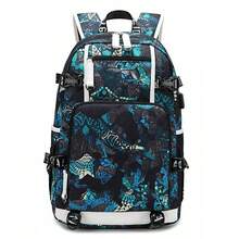 Colorful Graffiti Print Waterproof Laptop Backpack, Street Fashion Casual Daily Use Bag, Large Capacity Travel Backpack, Suitable For Outdoor Sports, Vacation, Daily Commute And Campus Life - Multicolor - View 12
