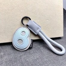 1pc PU Leather 3D 26 Letters Keychain Pendant Ornament, Women's Fashion Bag Backpack Charm With Round Ring Buckle - Suitable For Valentine's Day Gift Or Decoration - Multicolor - View 23